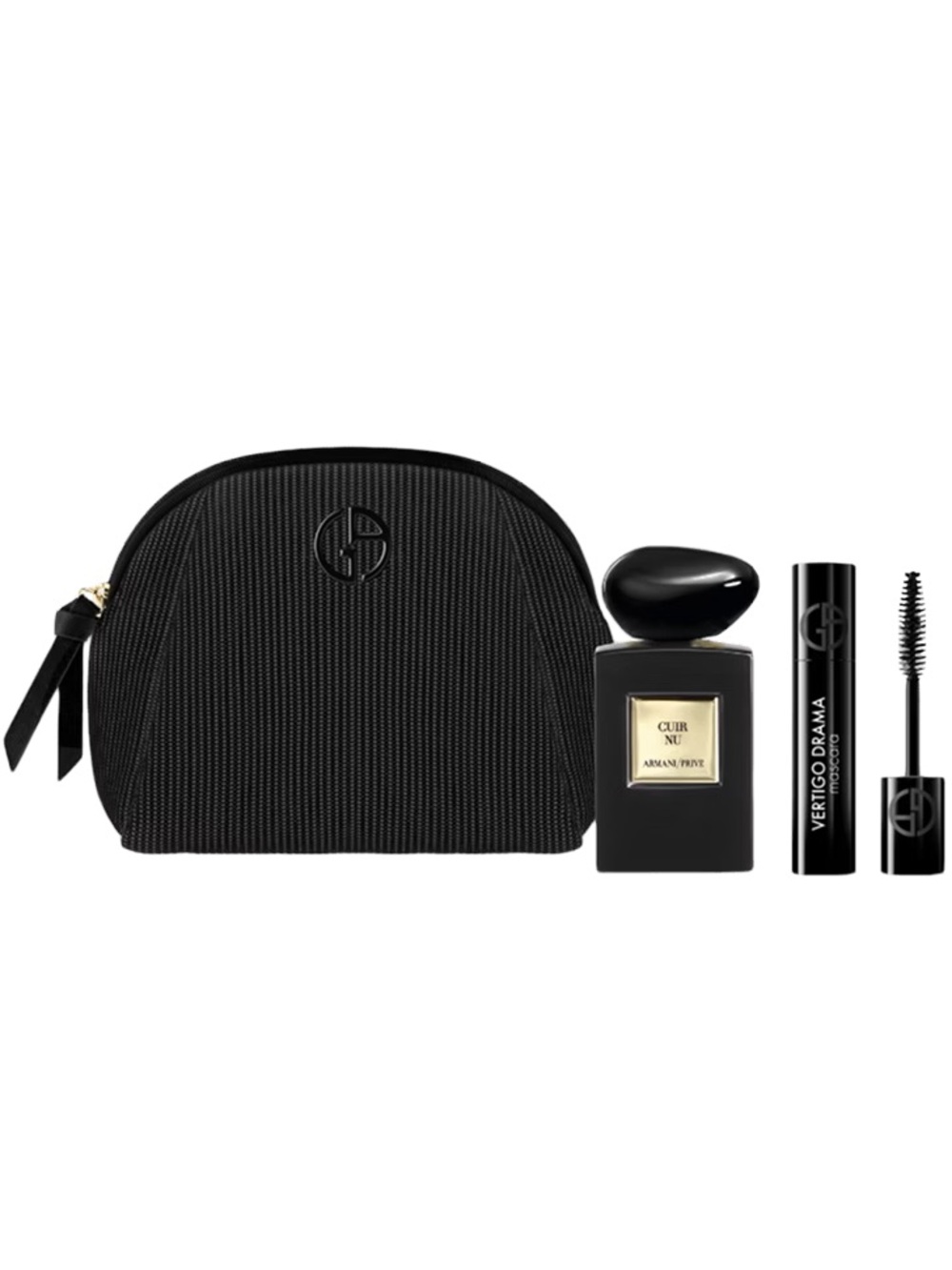 Giorgio Armani 3-pc Cuir Nu Perfume/Mascara/ Pouch Set Brand New Best Gift GWP